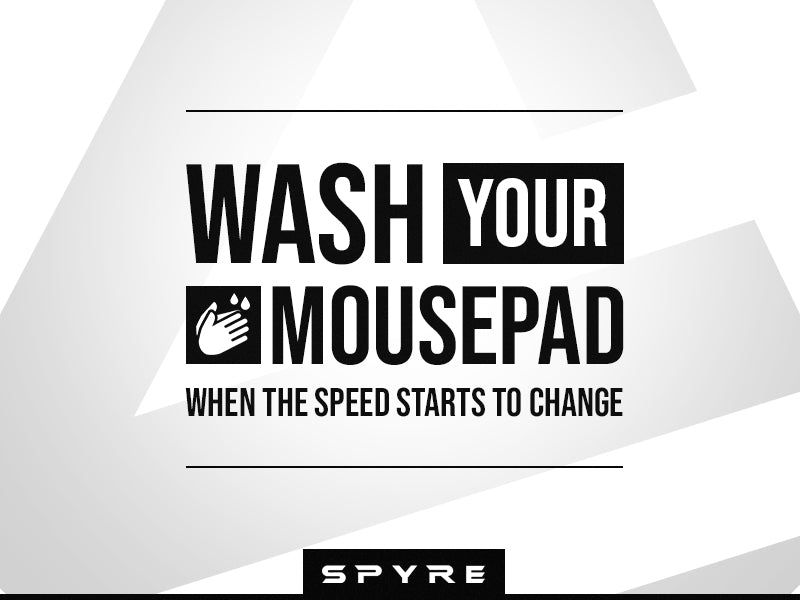 PSA: Wash your mouse pad when the speed starts to change